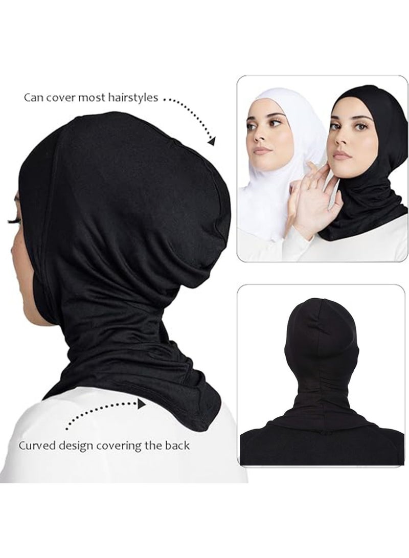 بينكو غطاء داخلي كامل للحجاب، حجاب إسلامي أسود - Image 2