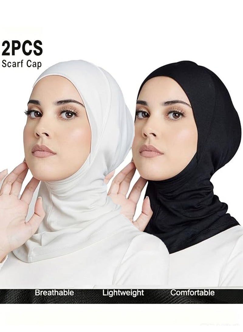 بينكو غطاء داخلي كامل للحجاب، حجاب إسلامي أسود - Image 1
