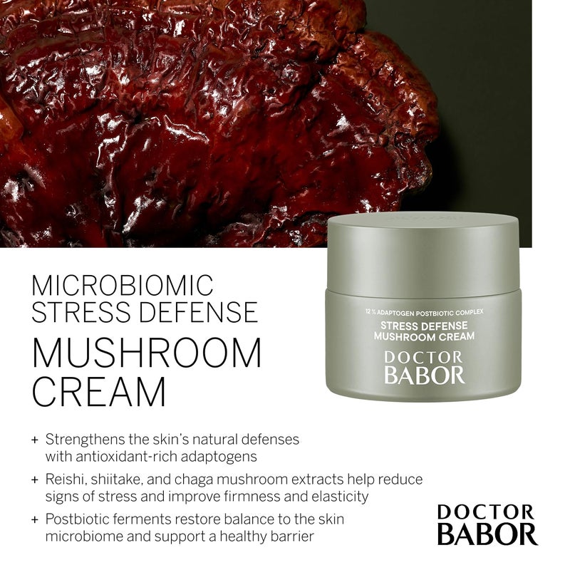 BABOR Microbiomic Stress Defense Mushroom Cream, Antioxidant and Microbiome Complex Protect, Moisturizer Balances and Revitalizes Skin, Improve Skin Barrier, Reduce Fine Lines & Wrinkles, 1.69 oz - Image 3