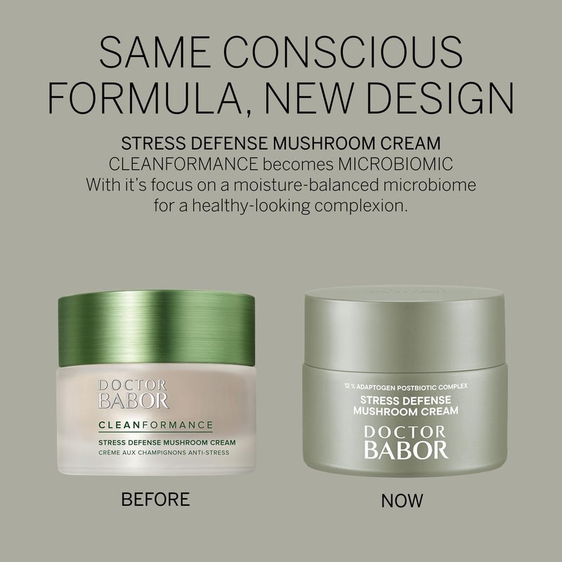 BABOR Microbiomic Stress Defense Mushroom Cream, Antioxidant and Microbiome Complex Protect, Moisturizer Balances and Revitalizes Skin, Improve Skin Barrier, Reduce Fine Lines & Wrinkles, 1.69 oz - Image 2