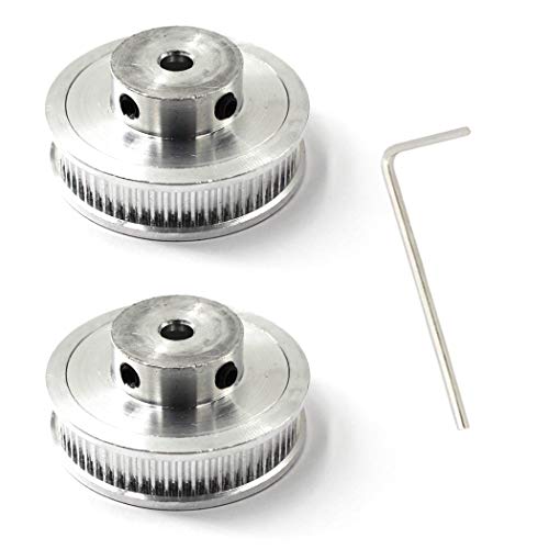 Flomore Timing Belt Pulley 60 Teeth 5mm Bore for 3D Printer CNC 6mm Width Belt Pack of 2 (Wrench Included) - Image 5