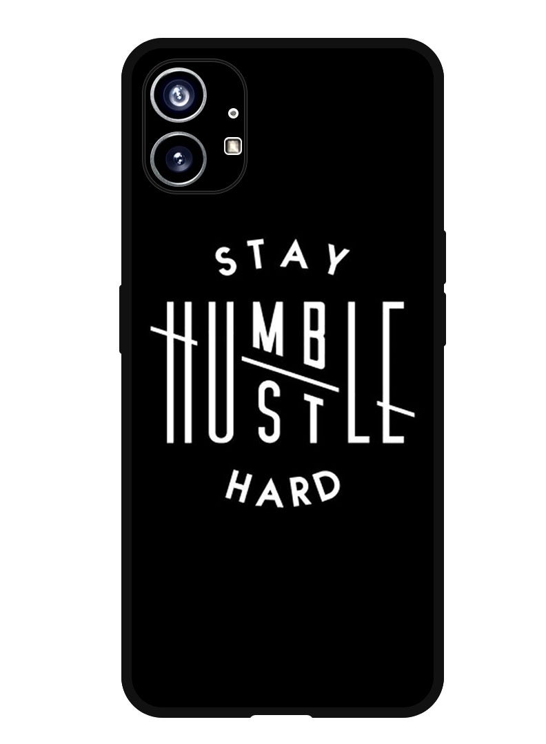 Theodor Protective Case Anti Scratch Shock Proof Bumper Cover For Nothing Phone 1 Stay humble - Image 1