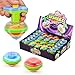 IPIDIPI TOYS Spineez Light Up Spinning Tops  12Pack LED Spinner Toys Easter Basket Stuffers for Kids Birthday Party Favors Goodie Bag Stuffers School Prizes for Boys  Girls  Blue - Image 4
