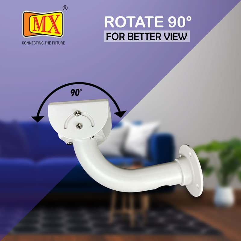 MX Short CCTV Security Camera Mount Bracket, Adjustable Universal Camera Wall Mounting Bracket for CCTV Security Camera/IP Camera/Dome Camera - Image 4