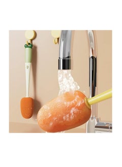 Generic Multi-Purpose Bottle Cleaning Brush 3*1  Single Piece yellow and orange  - Image 5