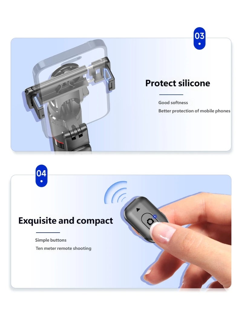 Extendable Anti-Shake Selfie Stick with Bluetooth Remote & Tripod Stand for Mobile Phone Live Streaming & Photography - Image 5