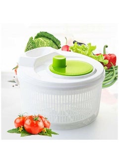 Fruit and vegetable drainer, with rotating handle- 3 liter capacity