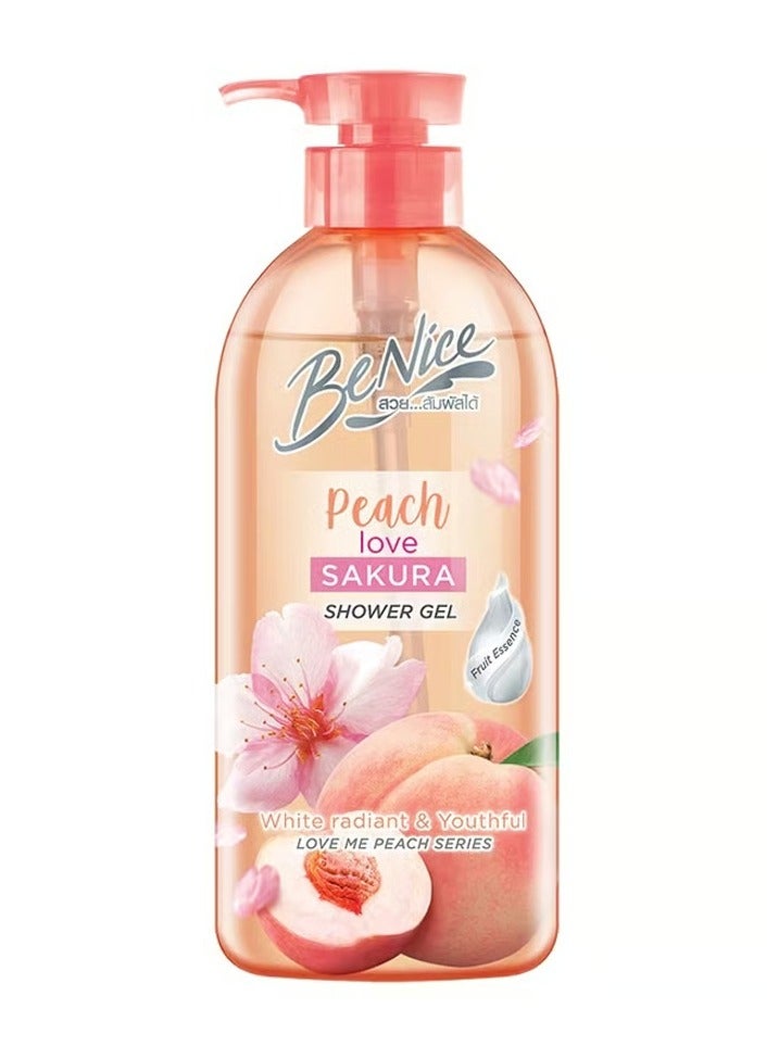 Be nice Sakura Refreshing Whitening Shower Gel 450ml Thailand - Image 1