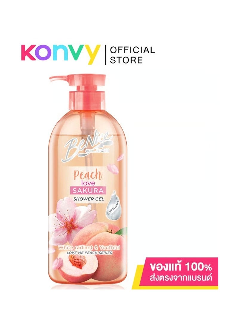 Be nice Sakura Refreshing Whitening Shower Gel 450ml Thailand - Image 3