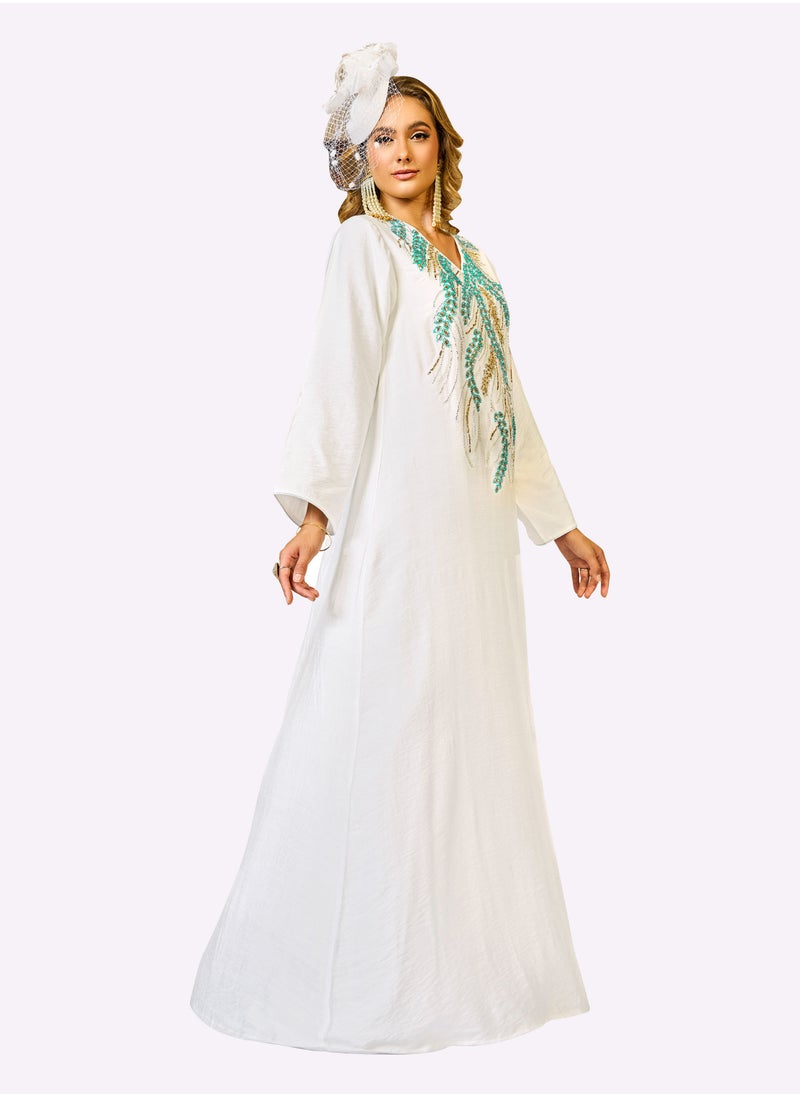Sara Arabia - Sara Arabia Vine Design Jalabiya - Image 1