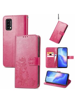 Zaboon Case For Blackview A90 Four-leaf Clasp Embossed Buckle Mobile Phone Protection Leather Case with Lanyard & Card Slot & Wallet & Bracket Function  - Image 1