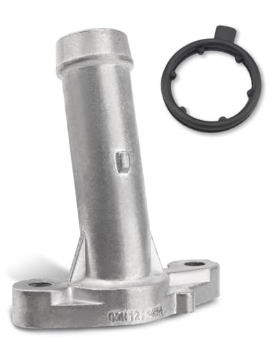JUQAFY Aluminium Engine Coolant Inlet Flange Cooling Hose WOring Fit for Audi Q7 2007 2008 2009 2010 Water Connection 03H121145A - Image 1