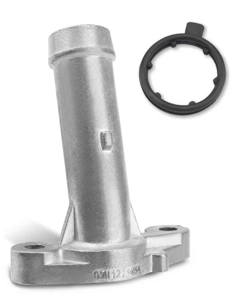 JUQAFY Aluminium Engine Coolant Inlet Flange Cooling Hose WOring Fit for Audi Q7 2007 2008 2009 2010 Water Connection 03H121145A - Image 2