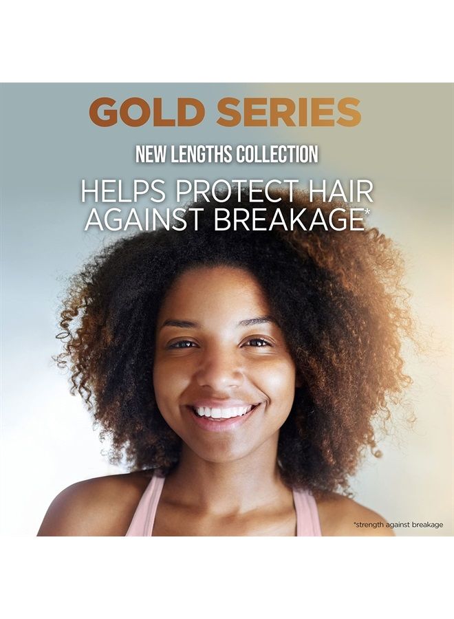 Pantene Gold Series New Lengths Root Stimulating Shampoo with Apricot Oil & Green Tea, for Natural, Textured, Curly, and Coily Hair, Sulfate-Free, Paraben Free, 8.5 Fl Oz - Image 5