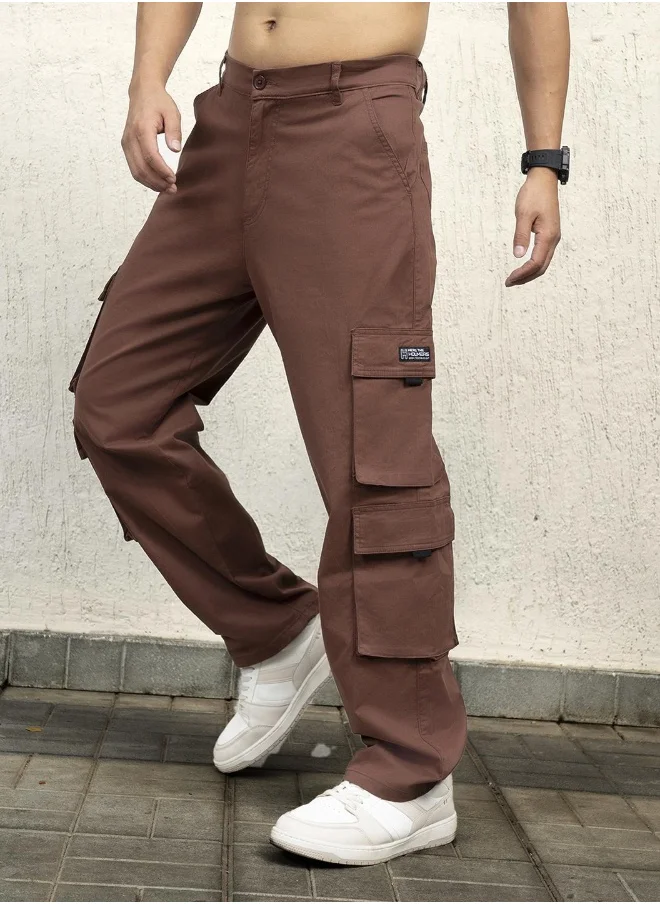 هوبرهولمي Brown Pants For Men