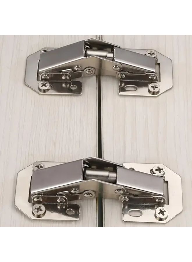 5 Piece Stainless Steel No Drill Bridge Style Surface Mount Hinges 2.8 Inch By 1.2 Inch With Damping Effect For Mahjong Tables - Image 5