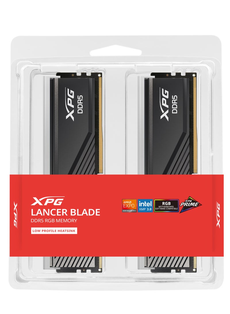 ADATA XPG lancer blade RGB16GB 2X8 5600MHZ CL46 DDR5 Memory BLACK (AX5U5600C468G-DTLABRBK ) - Image 2