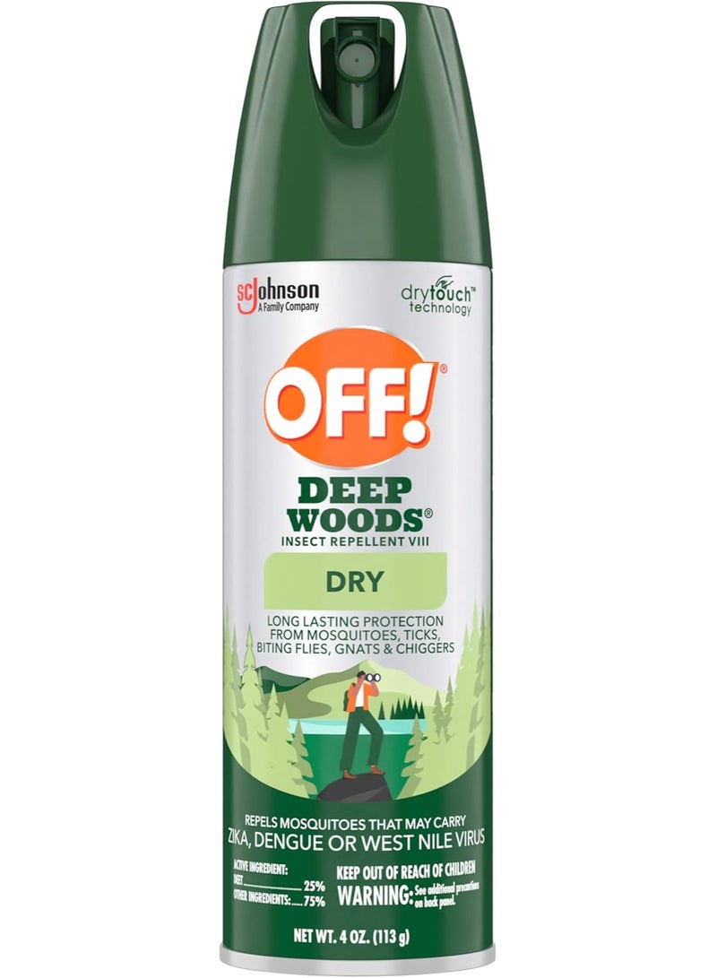 OFF! Deep Woods Dry Insect Repellent, 4 oz - Image 1