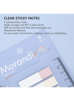 Sorandy Transparent Sticky Notes 2 Sets Translucent Index Tabs Page Markers For Book Annotation Clear Book Tabs Tape Flags For Notebooks Documents Page Markers Labels Stickers  - Image 5