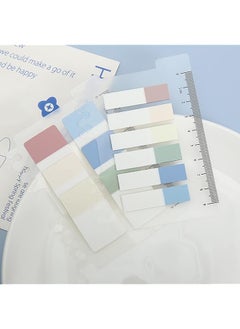 Sorandy Transparent Sticky Notes 2 Sets Translucent Index Tabs Page Markers For Book Annotation Clear Book Tabs Tape Flags For Notebooks Documents Page Markers Labels Stickers  - Image 2