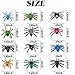 YOOHUA 48PCS Spider Toys Realistic Spider Figures Colorful Tarantula Figurines for Halloween Decor Early Educational Toy Birthday Party Cake Topper for Kids - Image 4