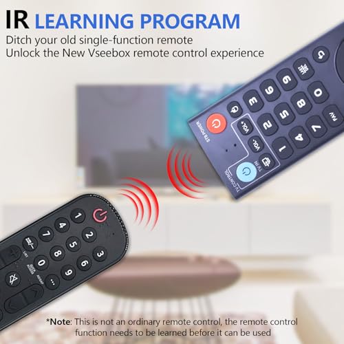 KMHGD New V3 Pro Voice Remote Control Compatible with vSeeBox V1/V2,V3/V2/V1/V5 Pro,V3Plus,Max/Elite/Max Intelligent Bluetooth Voice Remote Control - Image 3