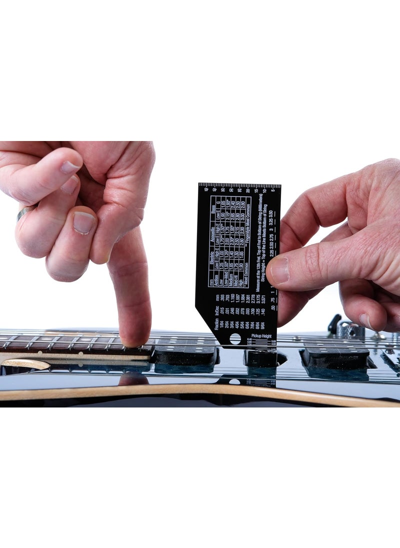 MusicNomad MusicNomad Precision String Action Gauge Ruler for String Height Metric SAE 64ths MN602  - Image 5