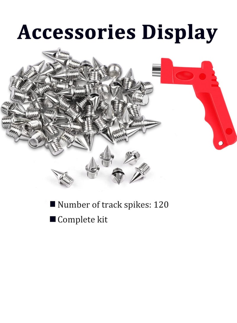 SYOSI مسامير بديلة لأحذية الجولف وألعاب المضمار والميدان مع مفتاح ربط لتدريبات رياضة العدو السريع (110 قطعة) - Image 2