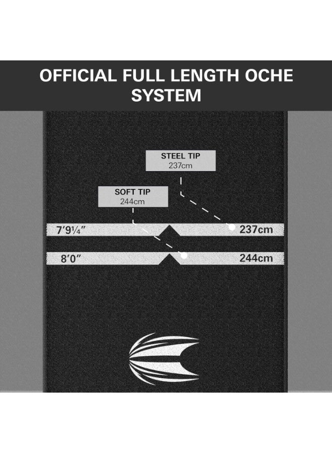 TARGET Darts Dart Mat - World Champions/Ink/Mod | Dart Oche Mat with Soft Tip and Steel Tip Throw Line Distances | Non Slip Carpet Mats for Floor and Dart Tips Protection | Darts Accessories - Image 5