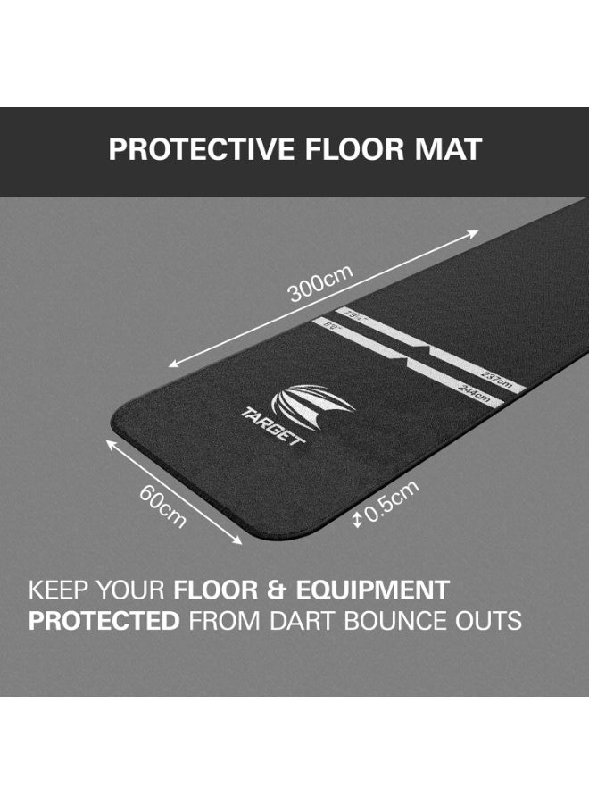 TARGET Darts Dart Mat - World Champions/Ink/Mod | Dart Oche Mat with Soft Tip and Steel Tip Throw Line Distances | Non Slip Carpet Mats for Floor and Dart Tips Protection | Darts Accessories - Image 4