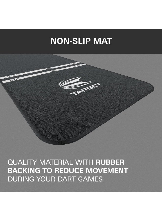 TARGET Darts Dart Mat - World Champions/Ink/Mod | Dart Oche Mat with Soft Tip and Steel Tip Throw Line Distances | Non Slip Carpet Mats for Floor and Dart Tips Protection | Darts Accessories - Image 3