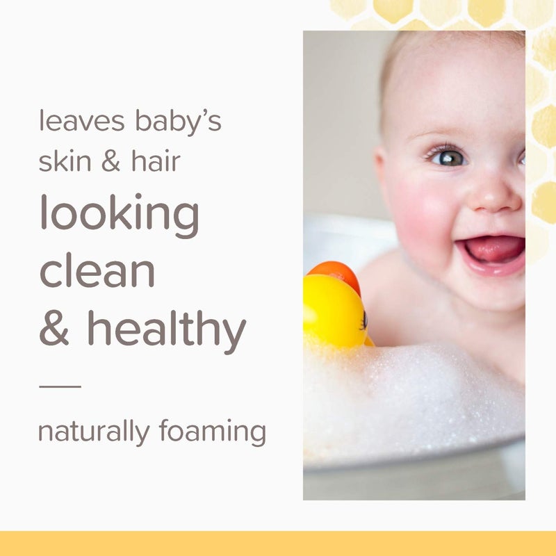 Baby Shampoo and Wash Set, 2-in-1 Natural Origin Plant Based Formula for Sensitive Skin, Original Fresh Scent, Tear-Free, Paraben Free, Pediatrician Tested, 3 Bottles 63 oz (21 oz 3-Pack) - Image 4