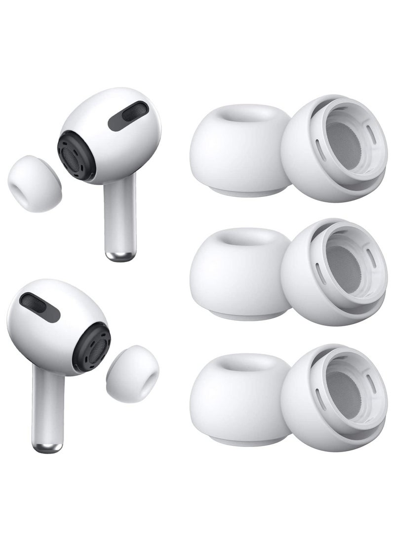 Beauenty 【3 Pairs】 Replacement Ear Tips for AirPods Pro and AirPods Pro 2nd Generation with Noise Reduction Hole Silicone Ear Tips for AirPods Pro (Medium)  - Image 1