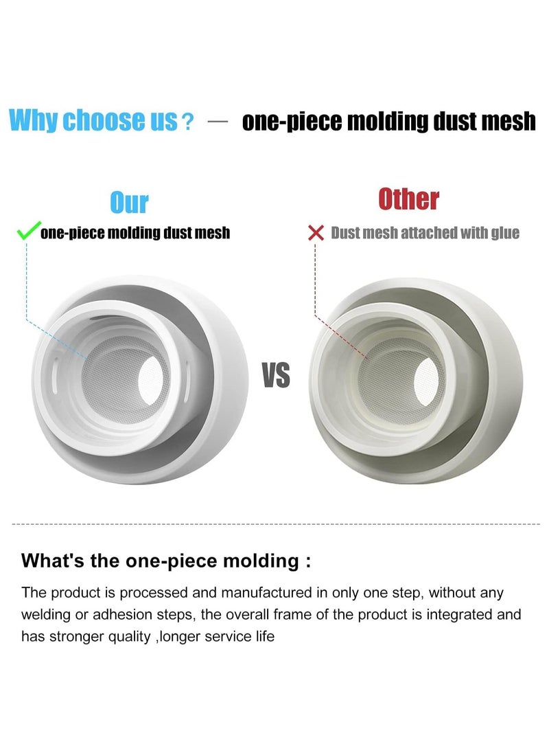 Beauenty 【3 Pairs】 Replacement Ear Tips for AirPods Pro and AirPods Pro 2nd Generation with Noise Reduction Hole Silicone Ear Tips for AirPods Pro (Medium)  - Image 3