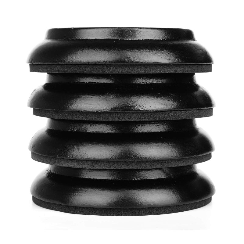 Eison Piano Caster Cups for Upright Piano Wooden Piano Caster Piano Leg Floor Protectors with Non-Slip & Anti-Noise Foam Hardwood Floor Protectors, Set of 4, Black - Image 4