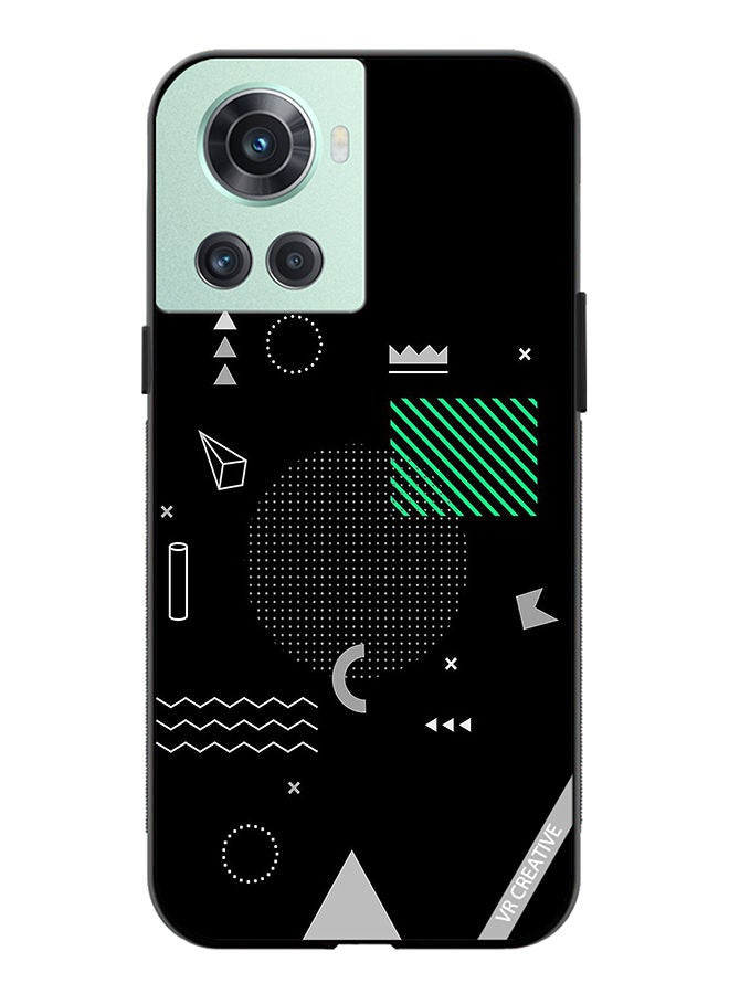 VR CREATIVE Protective Case Cover For OnePlus 10R Geomatric Designs Design Multicolour - Image 1