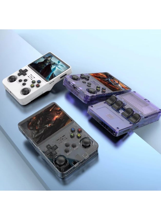 MUNTAQI R36S Retro Handheld Game Console – 3.5" HD Screen 640x480, 64-Bit Quad-Core A7 1.5GHz, 28 Emulators, 128GB TF Card with 20,000+ Classic Games, Portable Retro Gaming Player, Fast Charging USB-C - Image 5