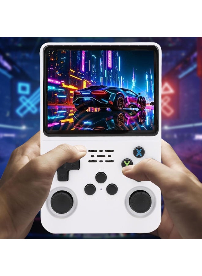 MUNTAQI R36S Retro Handheld Game Console – 3.5" HD Screen 640x480, 64-Bit Quad-Core A7 1.5GHz, 28 Emulators, 128GB TF Card with 20,000+ Classic Games, Portable Retro Gaming Player, Fast Charging USB-C - Image 3