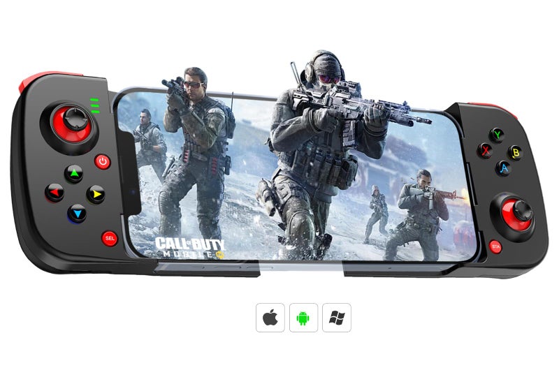 Megadream Mobile Game Controller Gamepad for iPhone iOS Android PC: Works with iPhone 16/15/14/13/12/11, iPad, Samsung Galaxy, TCL, Tablet, Call of Duty, Diablo Immortal - Directly Play (Black) - Image 1