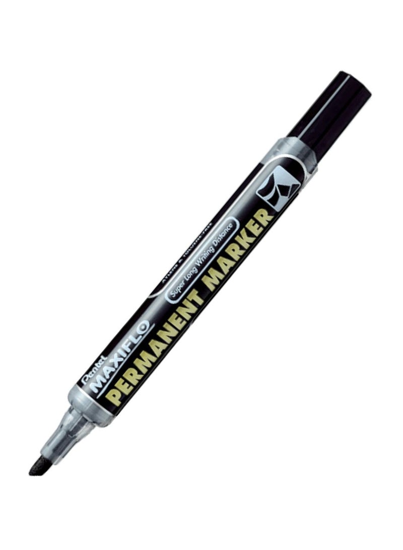 Pentel 12 قطعة من قلم التحديد الدائم برأس مائل حبر أسود - Image 2
