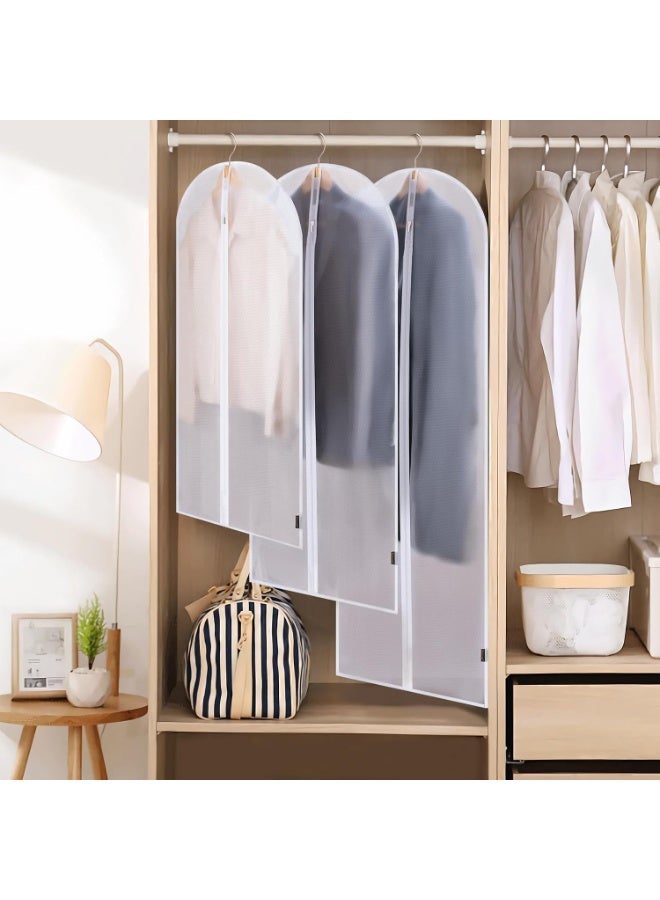 CityRiya-Long Garment Bags, 6 Packs 100cm Dress Bags for Gowns Long, Travel Suit Bag for Closet Storage, Dust Proof Garment Covers Dress Suit Bag for Hanging Clothes, Coats, Jackets, Robes - Image 4