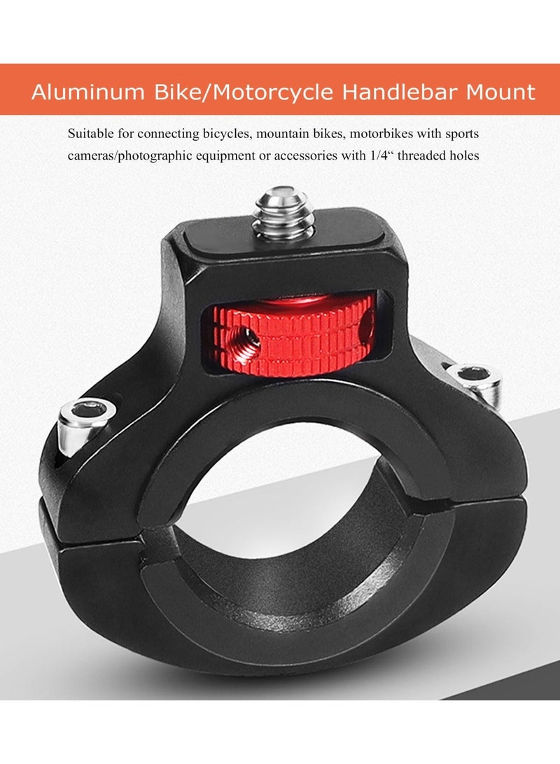 Aluminum Bike/Motorcycle Handlebar Mount, 360 Degrees Rotary Motorcycle Camera Mount Side Reinforcement  - Image 4