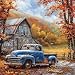 KTHOFCY 5D DIY Diamond Painting Kits for Adults Wooden Truck Full Drill Embroidery Cross Stitch Crystal Rhinestone Paintings Pictures Arts Wall Decor Painting Dots Kits 118X118 inch - Image 2