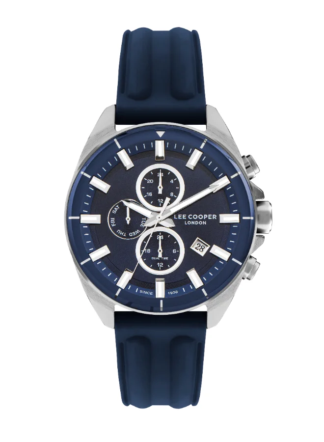 لي كوبر Men's Silicone Multi Function Watch LC07881.399 - 46 mm