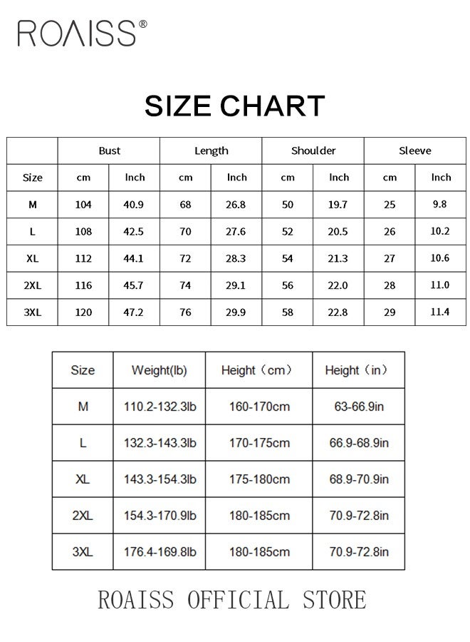 roaiss Men's Letter Graphic Short Sleeve Buttoned Shirt  - Image 4