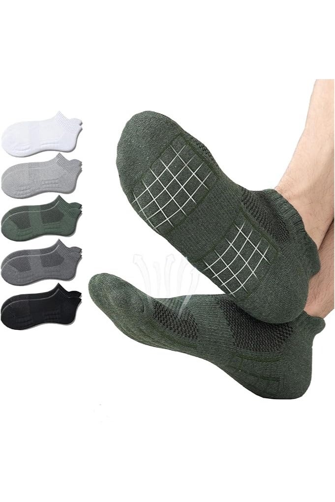 infino رجال جوارب قطنية مميزة للعمل 5 أزواج - وسط الساق، مضادة للروائح، تمتص الرطوبة للعمل والاستخدام اليومي