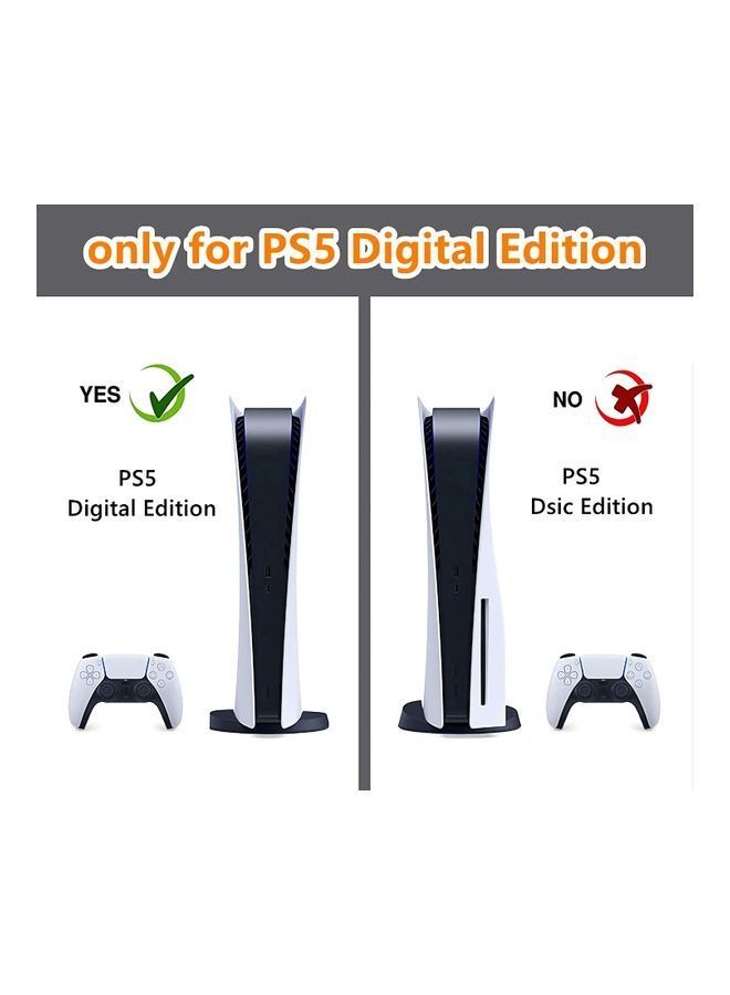NIBEMINENT Printed Gaming Console and Controller Sticker Set For PS5 Digital Edition  - Image 2