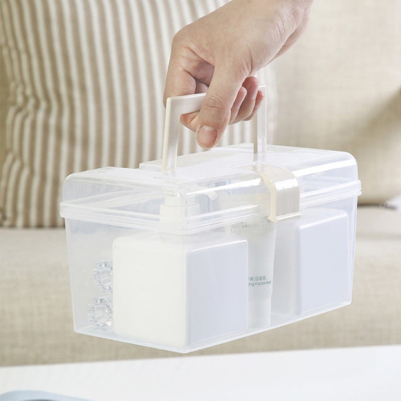 2pcs Multipurpose Storage Box Home Use Transparent Box Storage Container - Image 4