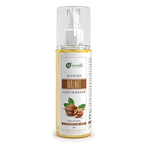 Naturalis Essence Of Nature Cold Pressed Walnut Carrier Oil For Hair & Skin Care, 200Ml - Image 1