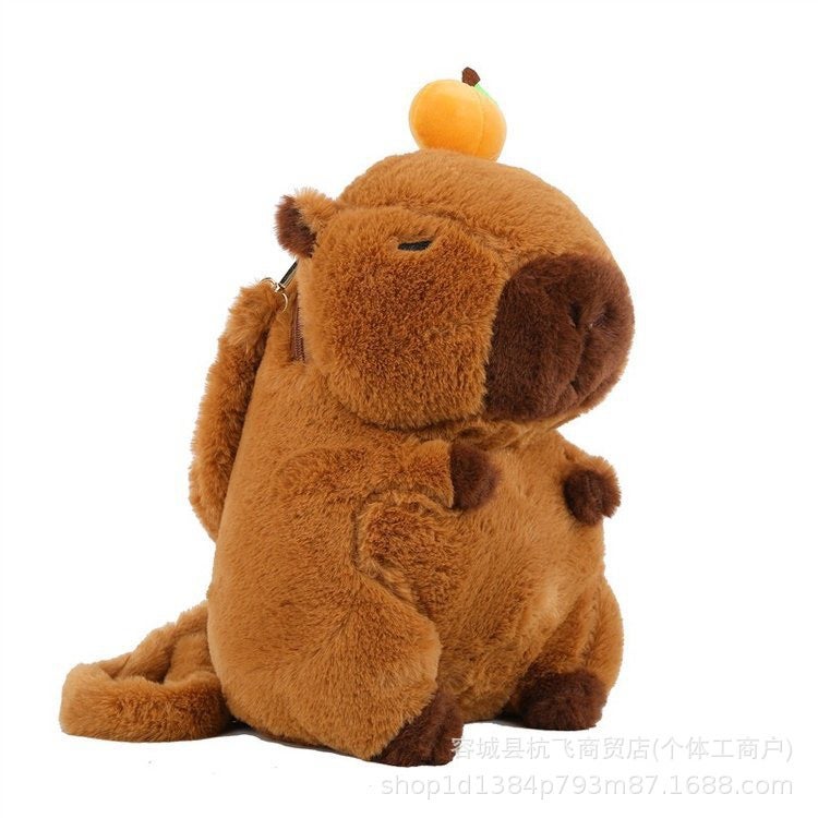 Capybara Capybara Plush Bag Backpack Children'S Capybara Bag Cute Animal Doll Backpack Cartoon Doll - Image 5